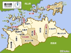 厨房買取の出張範囲地図（高松市、丸亀市など香川県全域対応！）